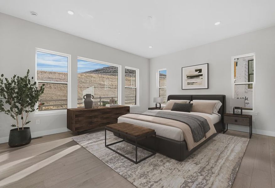 Brantley Plan Primary Bedroom - Virtually Staged - 6 of 7