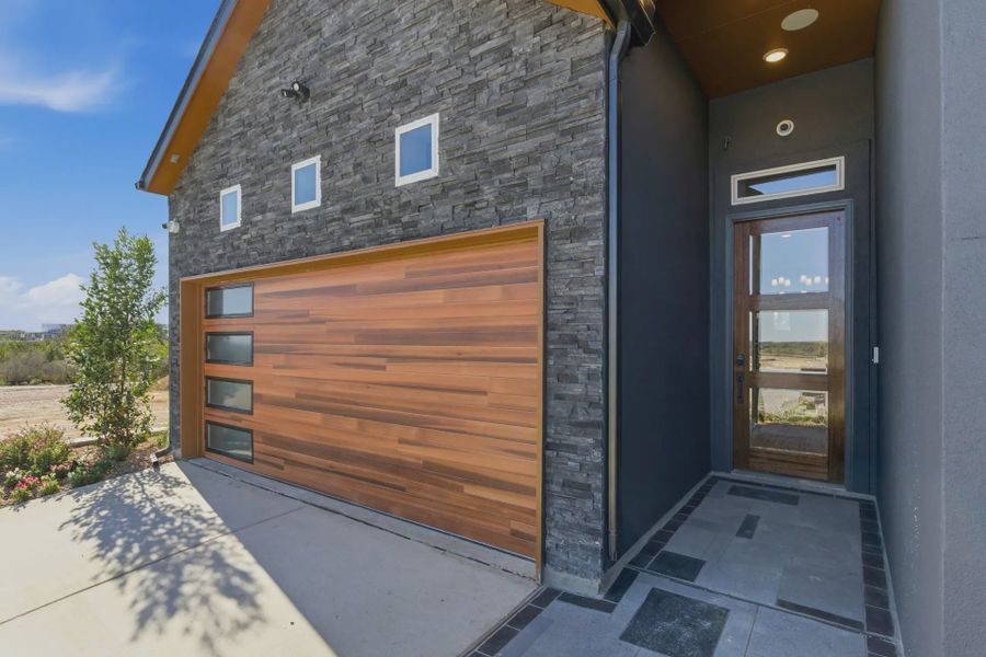 Exterior details and patio area of a home in Prominence Urban, San Antonio (Image 3).