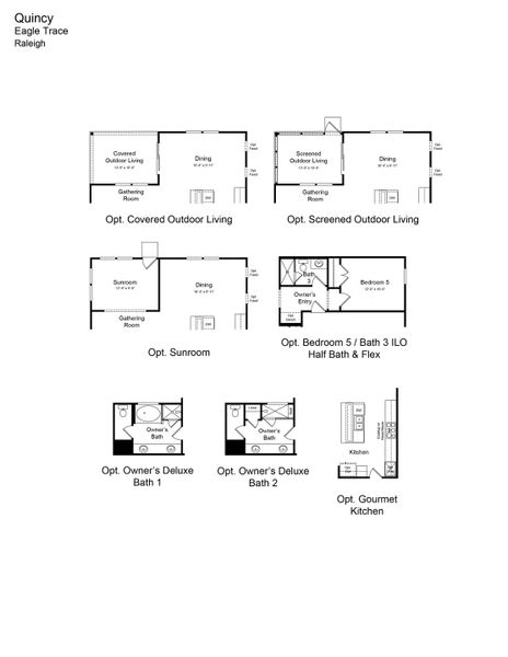 2D floor plan layout of this home in Eagle Trace, Wendell, NC (Image 4).