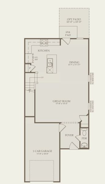 2D floor plan layout for the Hemingway by Centex in Carpenter Falls, Durham, NC (Image 3). 2D floor plan layout for the Hemingway by Centex in Carpenter Falls, Durham, NC (Image 3).