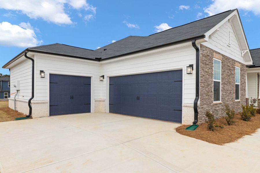 A house with garages.