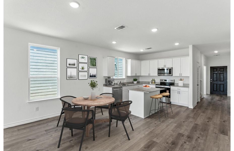 Representative furnished interior of a home built from the Dinero by Centex in Davis Ranch, San Antonio (Image 8).