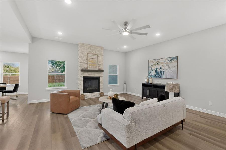 Furnished interior view inside a new home in , White Settlement (Image 8).