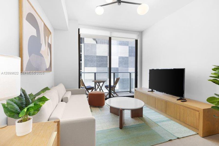 Furnished interior view inside a new home in , Miami (Image 9). Furnished interior view inside a new home in , Miami (Image 9).