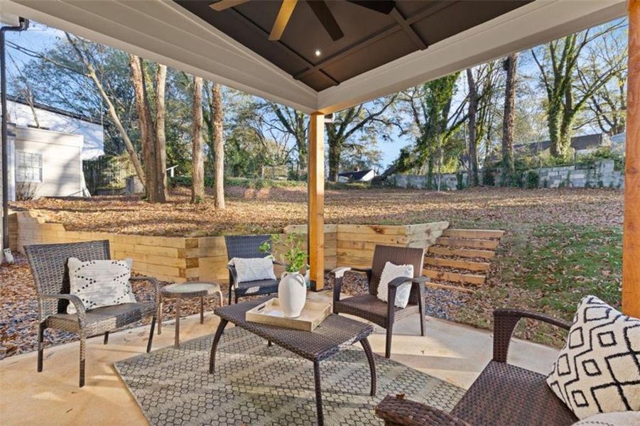Exterior details and patio area of a home in , Atlanta (Image 3).