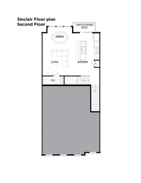 2D floor plan layout of this home in Echo Park, Suwanee, GA (Image 9).