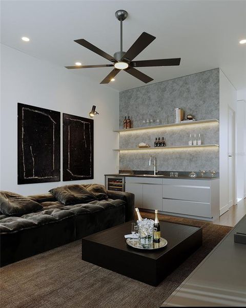 Furnished interior view inside a new home in , Tampa (Image 7).