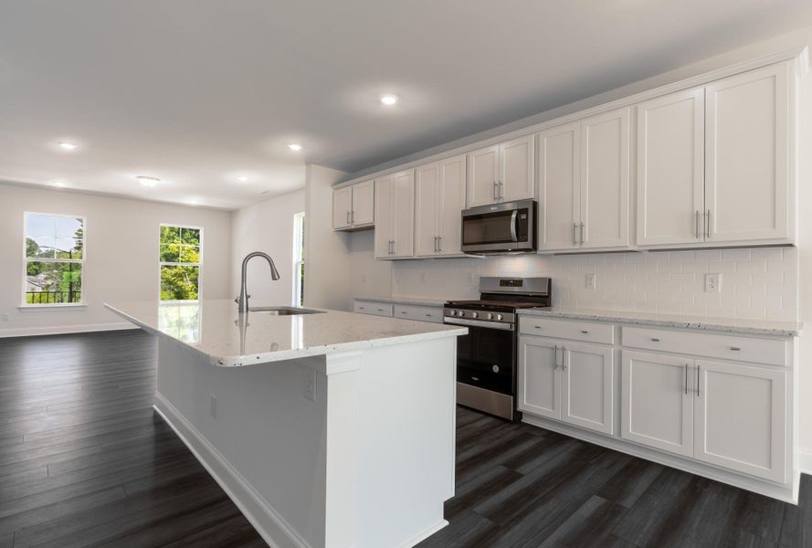 Furnished interior view inside a new home in Enclave at Traditions Townhomes, Wake Forest (Image 6).