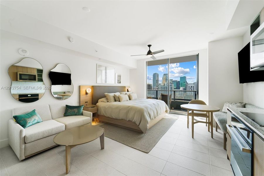 Furnished interior view inside a new home in , Miami (Image 6).
