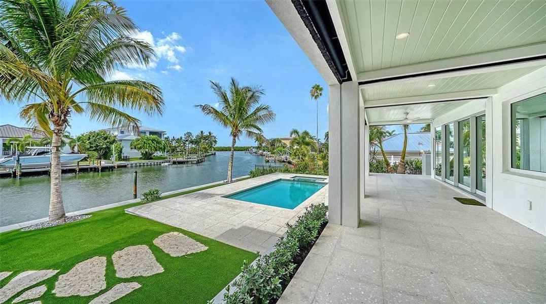 Exterior details and patio area of a home in , Longboat Key (Image 3). Exterior details and patio area of a home in , Longboat Key (Image 3).