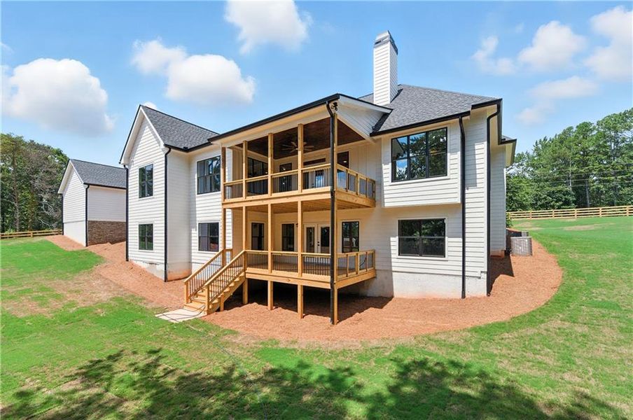 Exterior details and patio area of a home in , Ball Ground (Image 29).