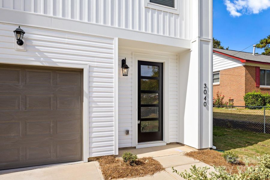 Exterior details and patio area of a home in , Charlotte (Image 28).