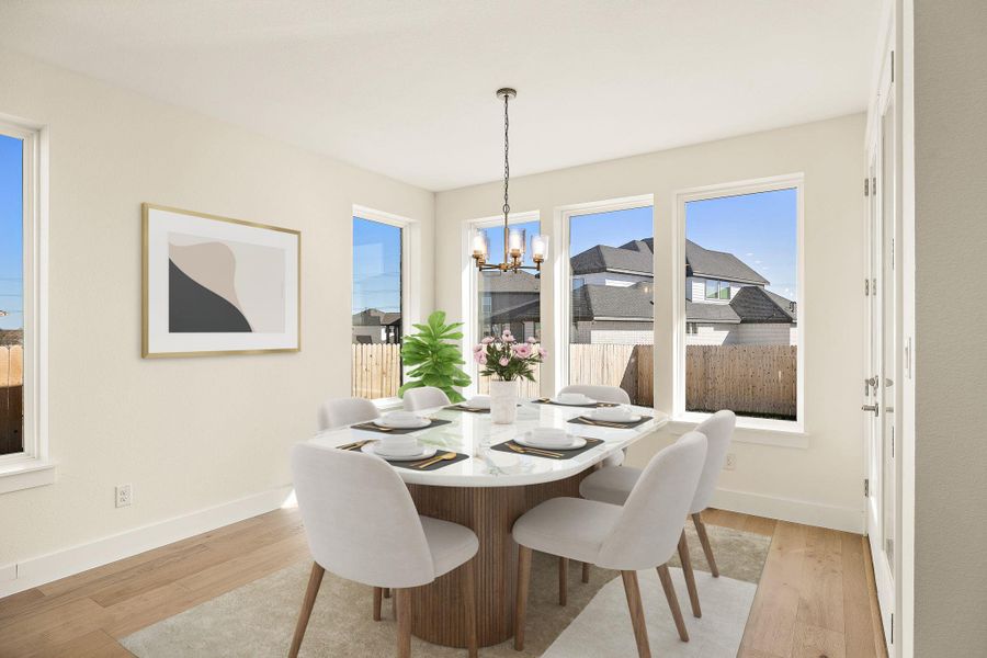 Furnished interior view inside a new home in Blackhawk in Pflugerville, Pflugerville (Image 11).