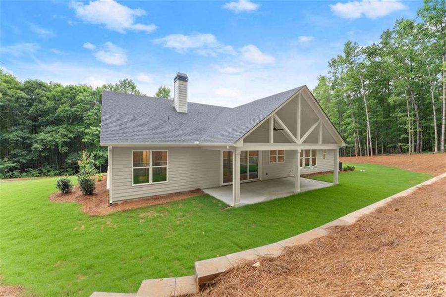 Exterior details and patio area of a home in , Clarkesville (Image 3).