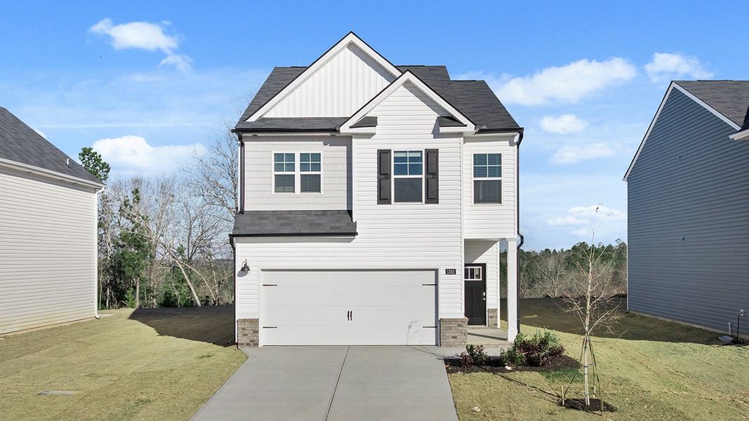 Front exterior of a new home in The Islands, Beech Island, SC, highlighting curb appeal (Image 2).