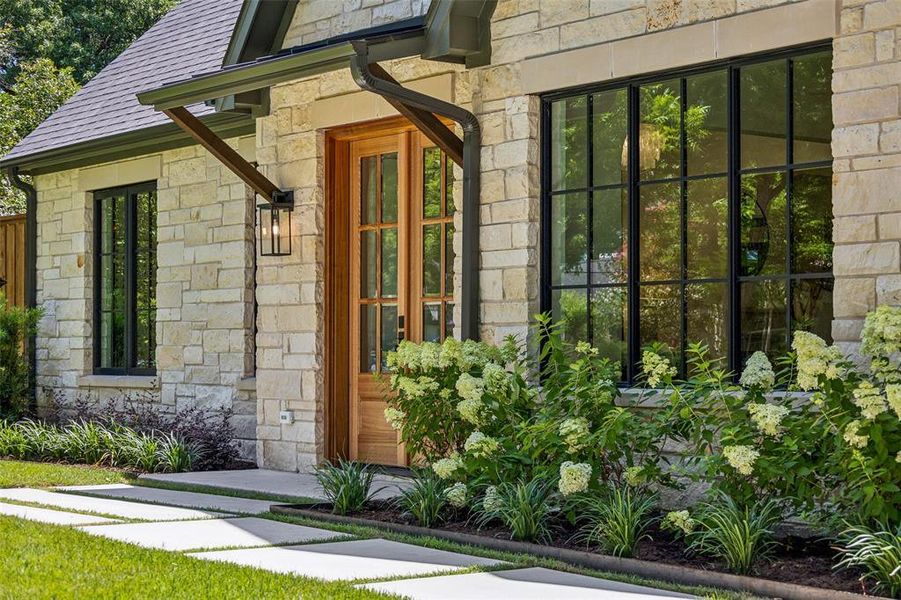 Exterior details and patio area of a home in , Dallas (Image 2). Exterior details and patio area of a home in , Dallas (Image 2).