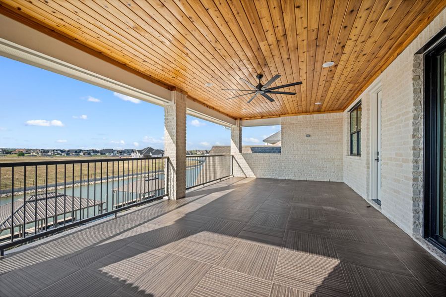 Exterior details and patio area of a home in The Resort on Eagle Mt. Lake, Fort Worth (Image 3).