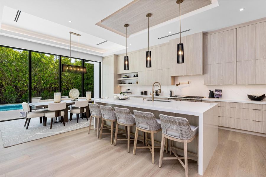 Furnished interior view inside a new home in , Delray Beach (Image 14).