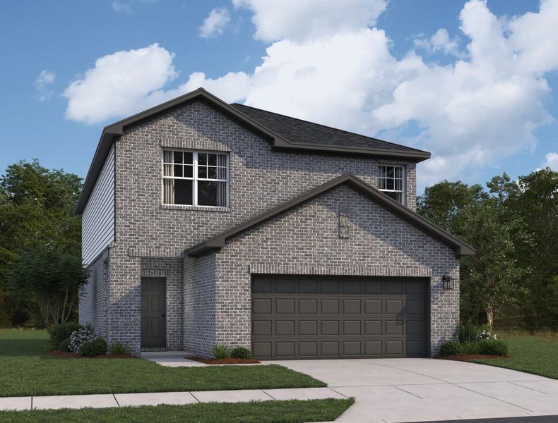 Representative exterior photo of a completed home built from the Magellan by Starlight Homes in Vida Mar, League City, TX (Image 1). Representative exterior photo of a completed home built from the Magellan by Starlight Homes in Vida Mar, League City, TX (Image 1).