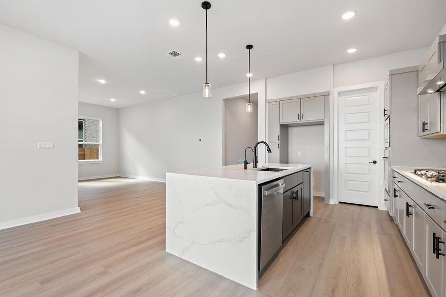 Furnished interior view inside a new home in Lariat, Liberty Hill (Image 5).