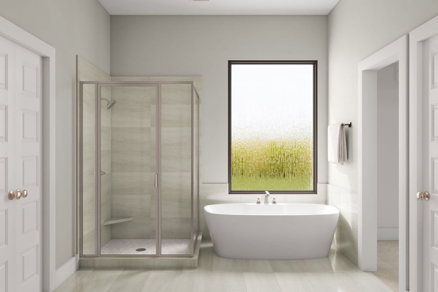 Representative furnished interior of a home built from the Kea by Tri Pointe Homes in Trillium, Richmond (Image 18).