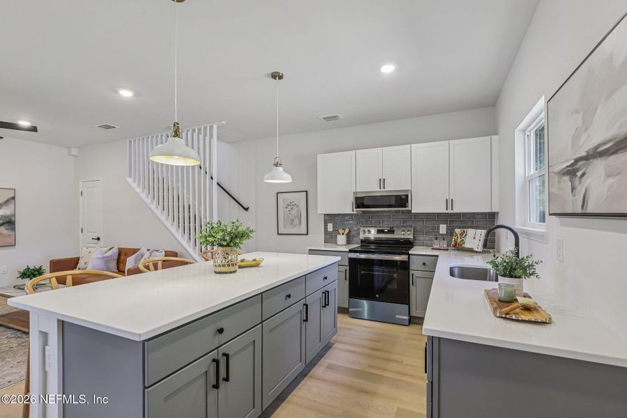 Furnished interior view inside a new home in , Jacksonville (Image 20).