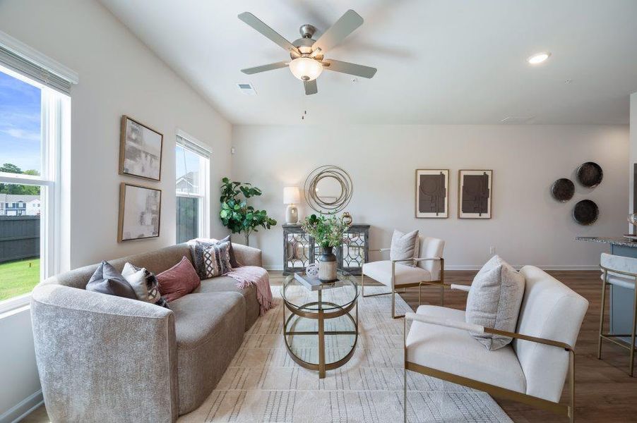 Furnished interior view inside a new home in Walden Park – The Collection, Jonesboro (Image 5). Furnished interior view inside a new home in Walden Park – The Collection, Jonesboro (Image 5).