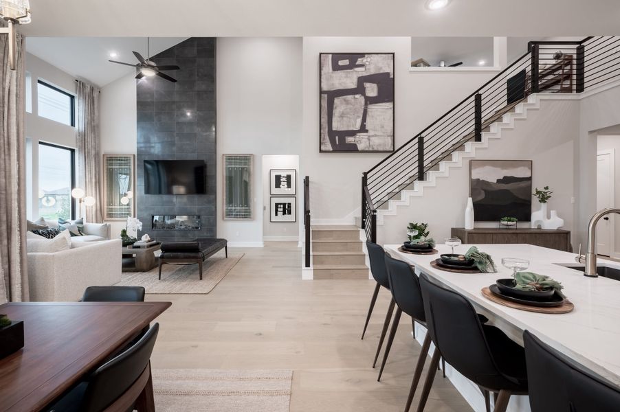 Representative furnished interior of a home built from the Barnhart by Tri Pointe Homes in Pecan Ridge, Fulshear (Image 18). Representative furnished interior of a home built from the Barnhart by Tri Pointe Homes in Pecan Ridge, Fulshear (Image 18).