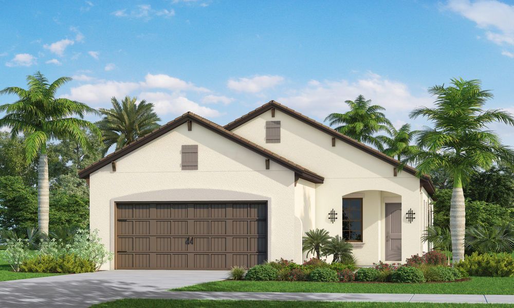 Representative exterior photo of a completed home built from the Patriot by Neal Communities in Vicenza, Venice, FL (Image 14).