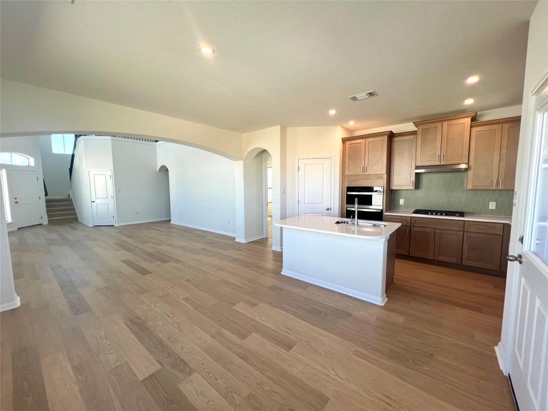 Furnished interior view inside a new home in Crosswinds, Kyle (Image 6).