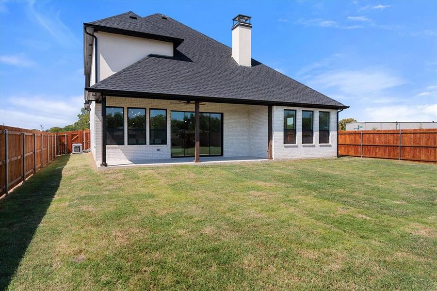 Exterior details and patio area of a home in , Red Oak (Image 2). Exterior details and patio area of a home in , Red Oak (Image 2).