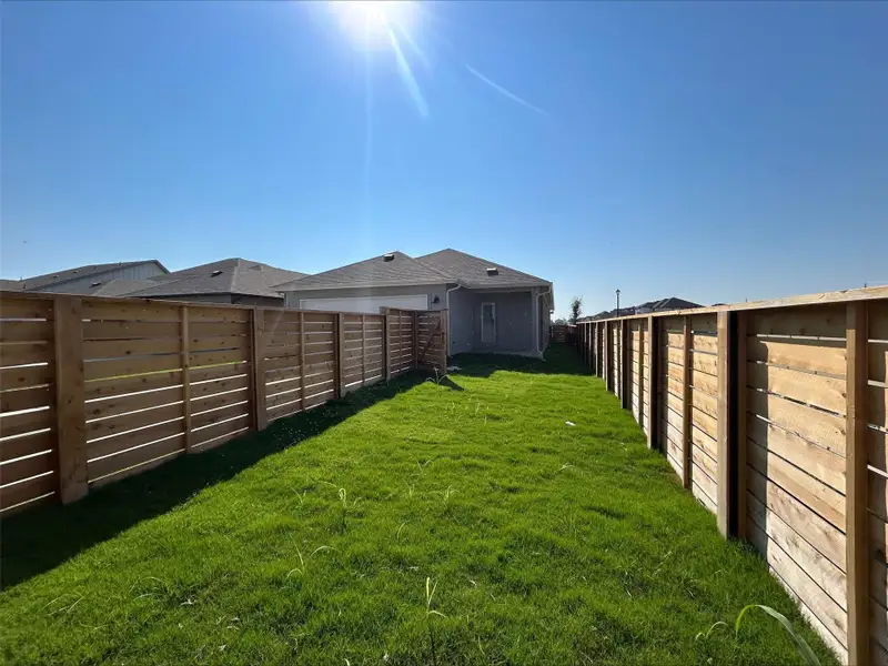 View of fenced backyard View of fenced backyard