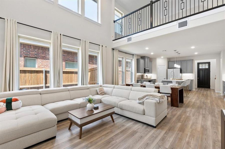 Furnished interior view inside a new home in Riverset, Garland (Image 12). Furnished interior view inside a new home in Riverset, Garland (Image 12).