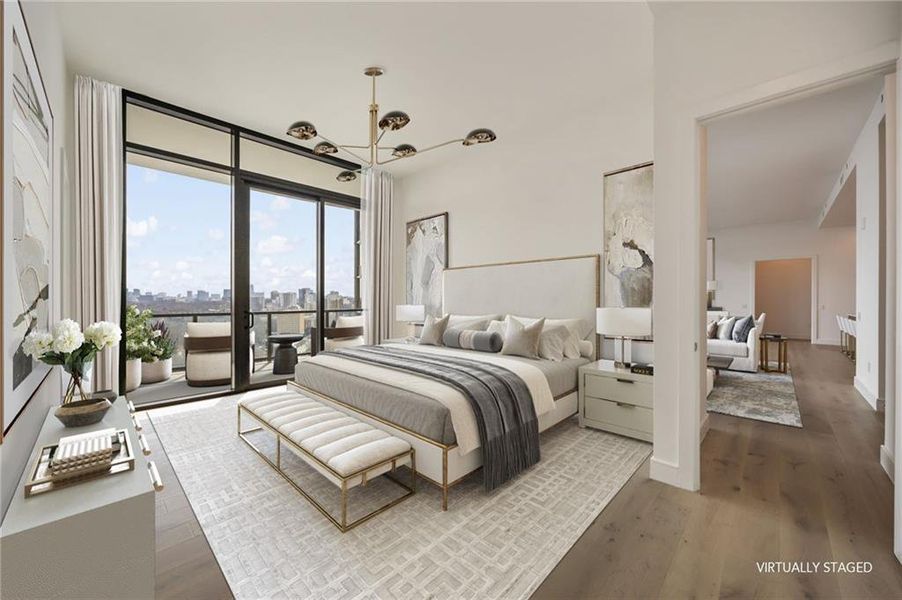 Furnished interior view inside a new home in The Dillon Buckhead, Atlanta (Image 15).