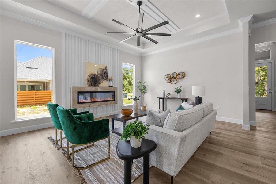 Furnished interior view inside a new home in , Newberry (Image 11).