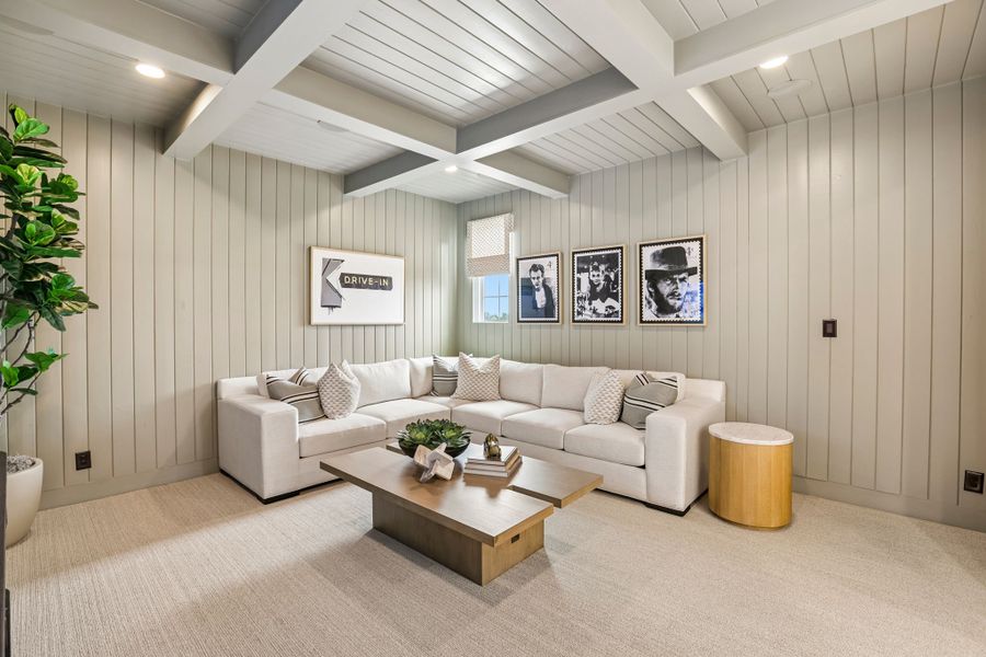 Representative furnished interior of a home built from the 5051 by Risewell Homes in Freedom at Anthem, Kyle (Image 17).