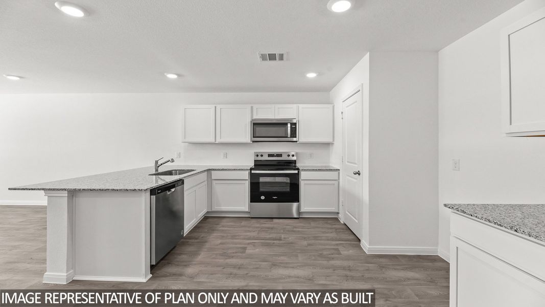 Furnished interior view inside a new home in Castles Edge, Willis (Image 6).