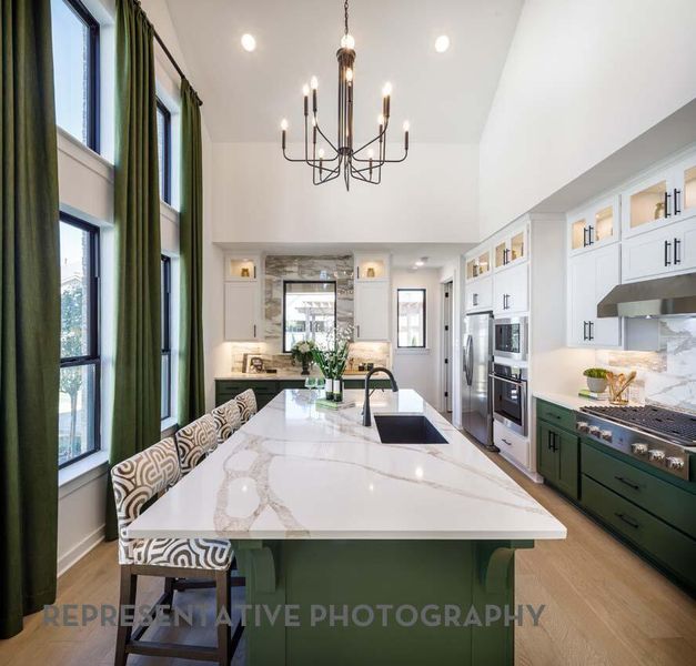 Furnished interior view inside a new home in The Highlands, Porter (Image 13).