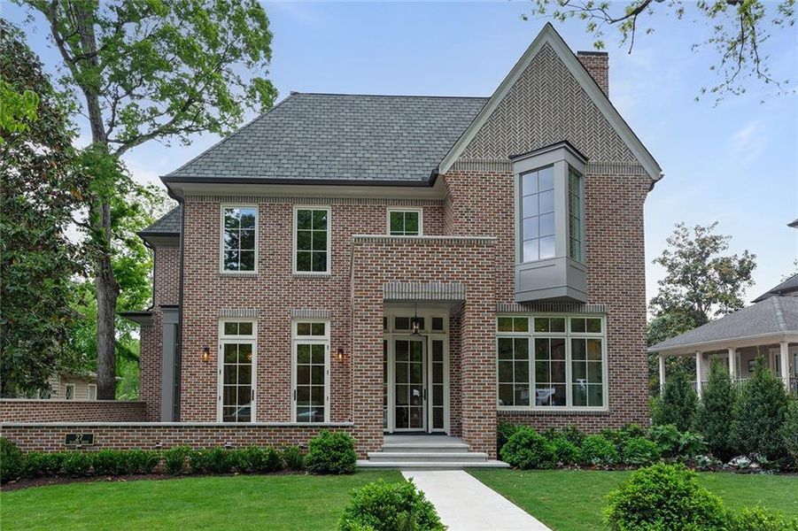 Front exterior of a new home in , Atlanta, GA, highlighting curb appeal (Image 2). Front exterior of a new home in , Atlanta, GA, highlighting curb appeal (Image 2).