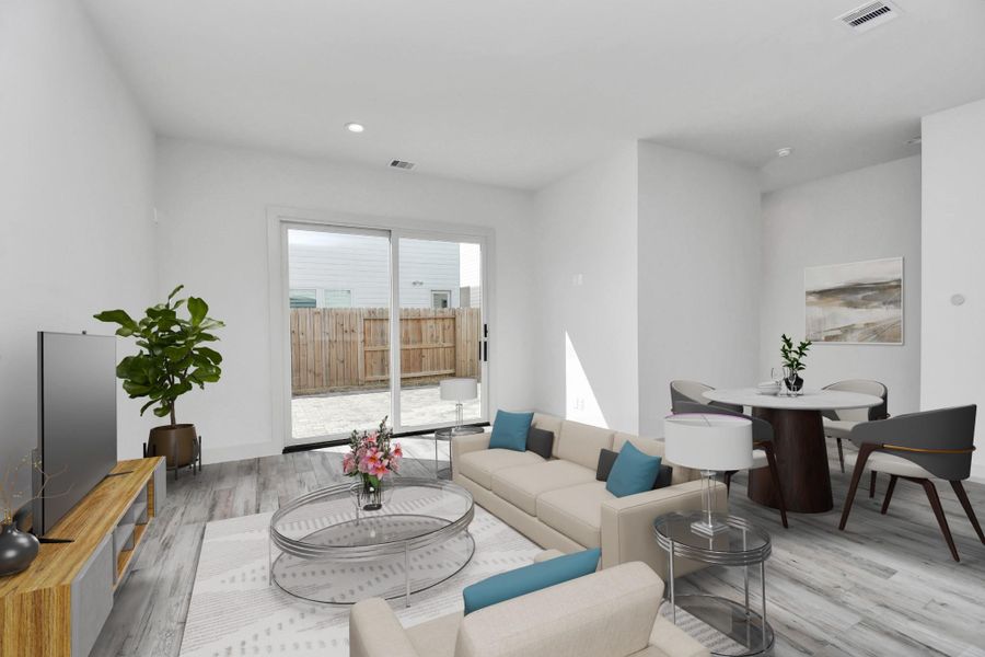Furnished interior view inside a new home in Antigua, Houston (Image 18).