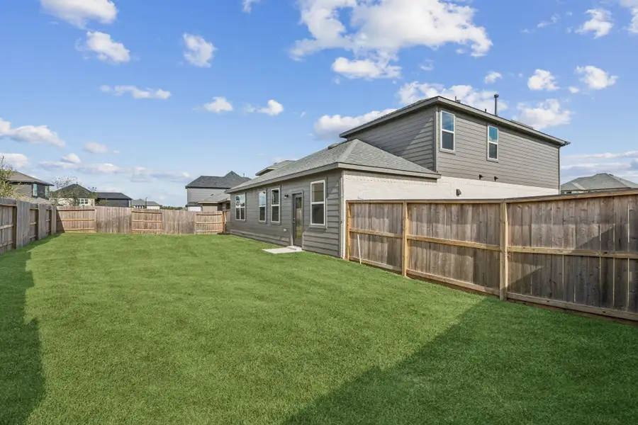 Exterior details and patio area of a home in Saint Tropez, Huffman (Image 3). Exterior details and patio area of a home in Saint Tropez, Huffman (Image 3).