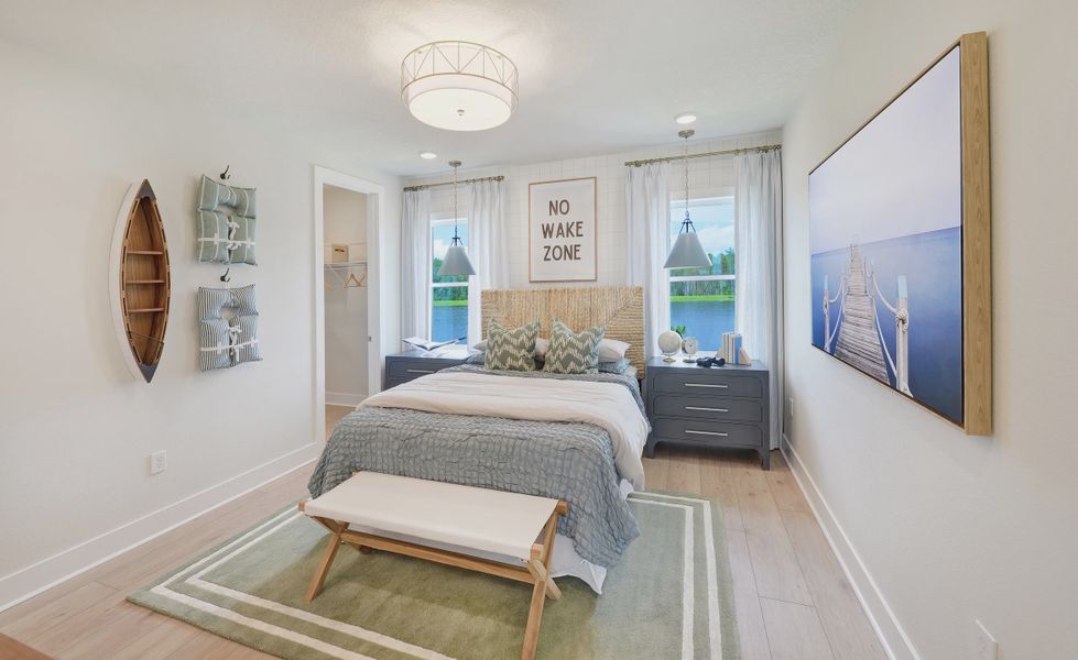 Furnished interior view inside a new home in Weslyn Park at Sunbridge, St. Cloud (Image 36).