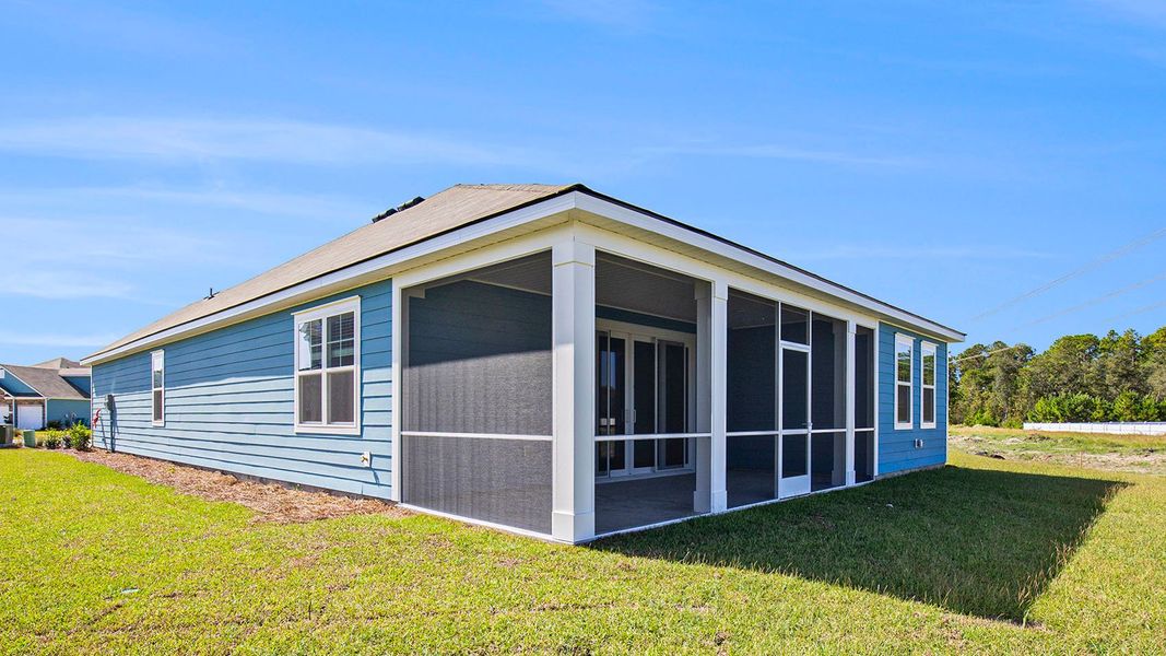 Exterior details and patio area of a home in Eden Springs, Longs (Image 3).