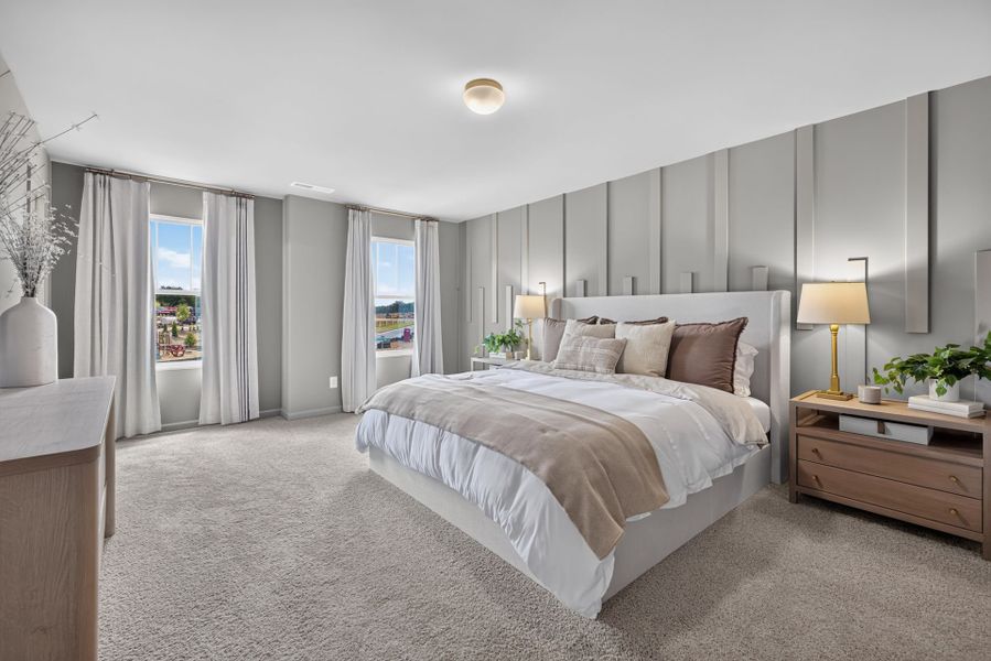 Furnished interior view inside a new home in The Ridge Townhomes, Monroe (Image 16).