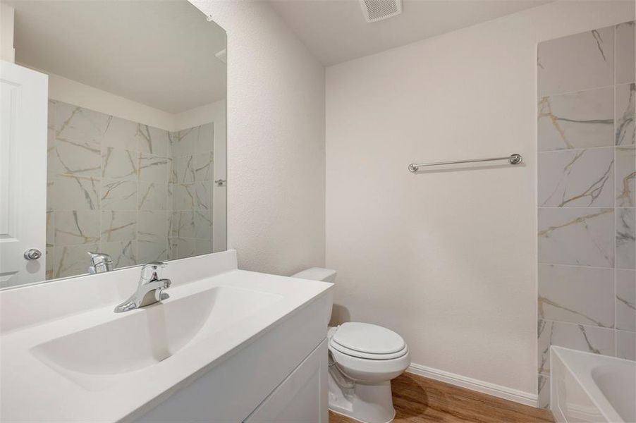 Furnished interior view inside a new home in Tarrytown, Crowley (Image 13).