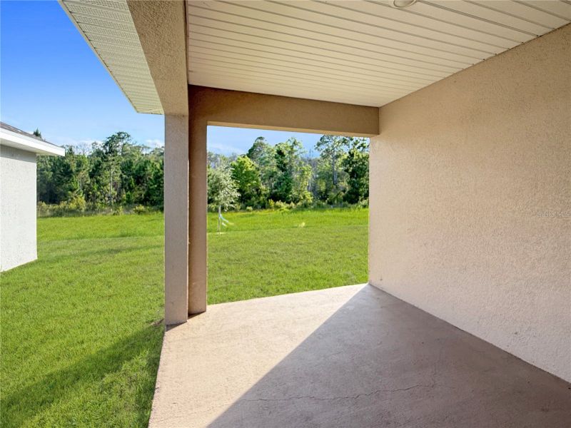 Exterior details and patio area of a home in Harmony Central, St. Cloud (Image 3).