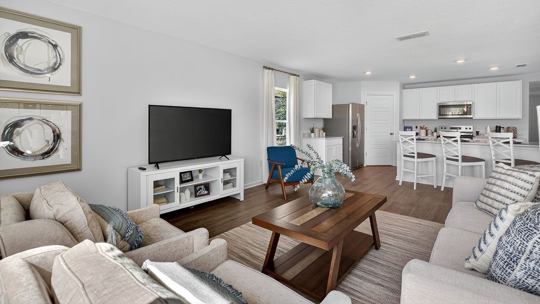 Representative furnished interior of a home built from the CALI by D.R. Horton in Sawmill Branch Express, Palm Coast (Image 9).