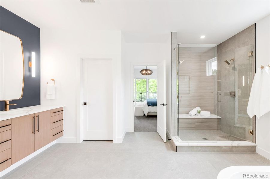 Furnished interior view inside a new home in , Denver (Image 34).