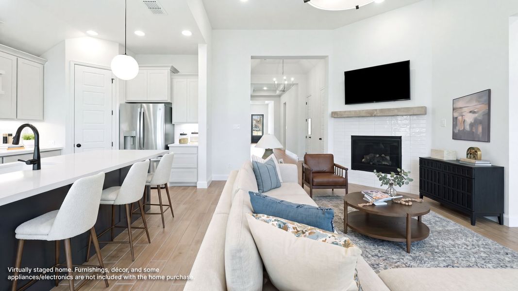 Furnished interior view inside a new home in Mustang Lakes, Celina (Image 7).