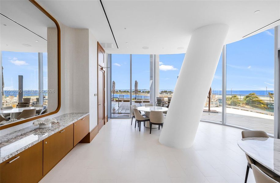 Furnished interior view inside a new home in , Miami (Image 18).